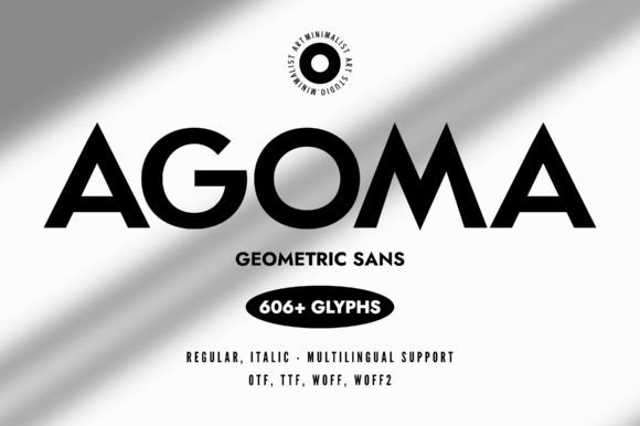 Agoma: A Modern Sans Serif Font for Small Business Branding
