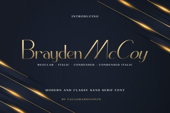 Brayden Mccoy Font for Modern Craft Branding