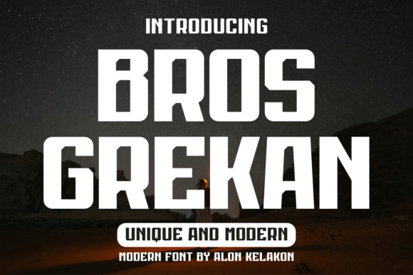 Bros Grekan: A Bold Typeface for Modern Editors
