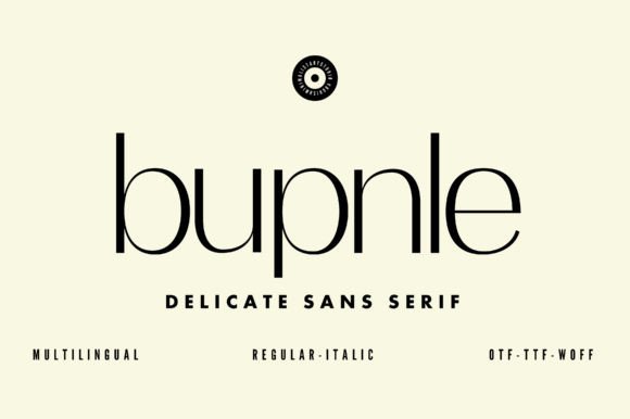 Bupnle Typeface for Modern Web Design