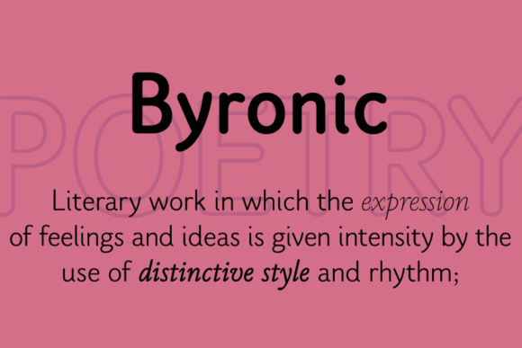 Byronic Typeface for Modern Web Design