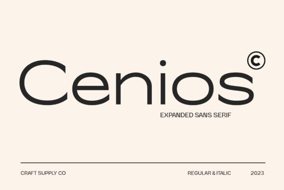 Cenios Typeface: Modern Clarity for Digital Campaigns