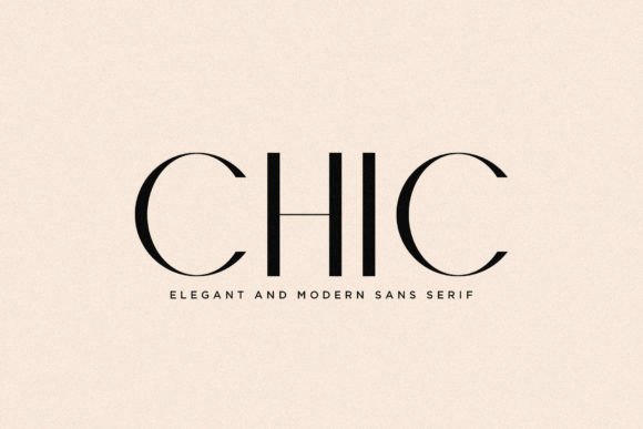 Chic Font: Elegant Sans Serif for Makers