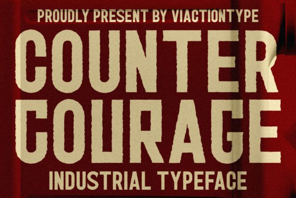 Counter Courage Font for Bold Brand Identity