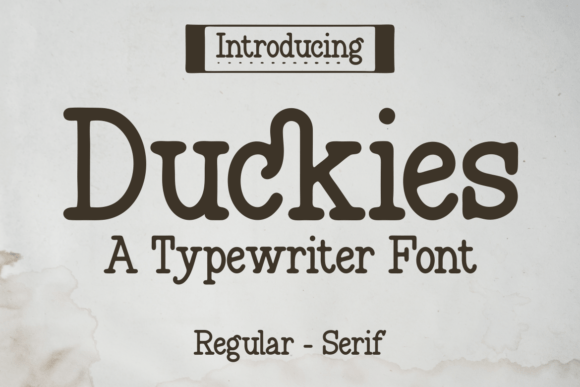 Duckies Font Review for Modern Makers