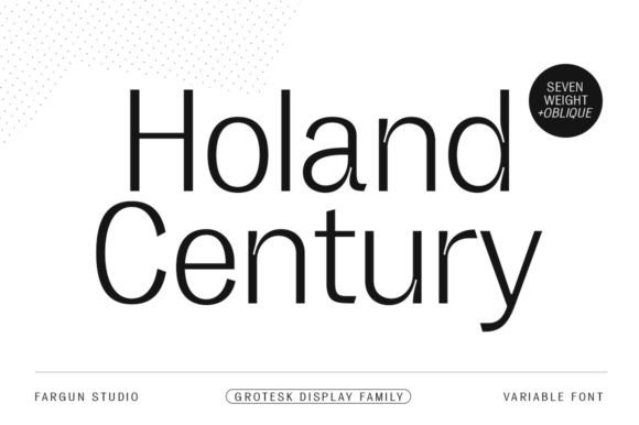 Holand Century: A Modern Sans Serif Typeface