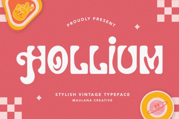Hollium: A Groovy Typeface for Modern Brands