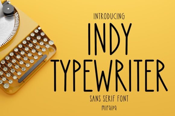 Indy Typewriter: A Modern Handwritten Typeface for Web Design