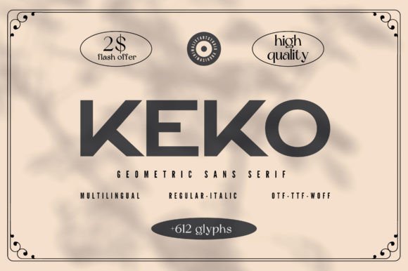Keko: A Chic Sans Serif Typeface for Modern Branding