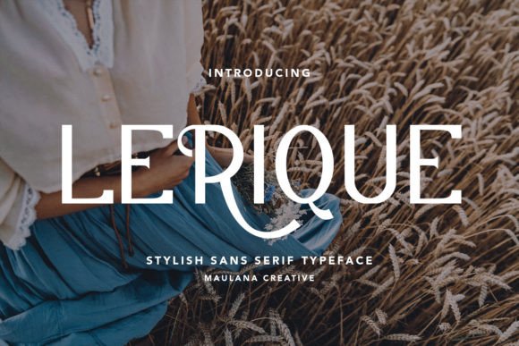 Lerique: A Modern Sans Serif Font for Editorial Design