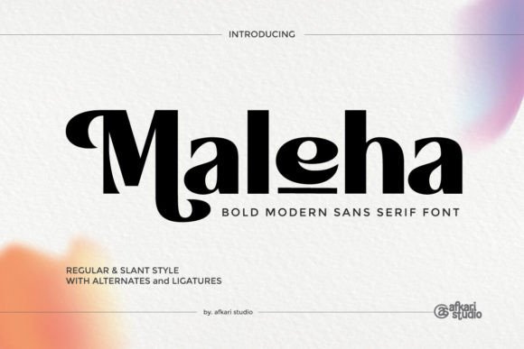 Maleha: A Modern Sans Serif Font for Editorial Design