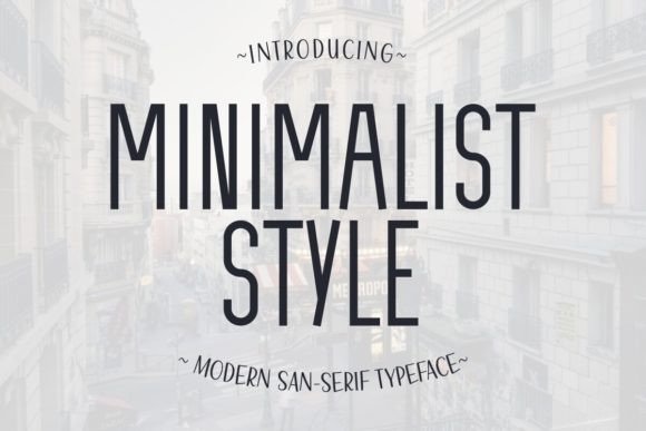 Minimalist Style Font for Modern Crafters