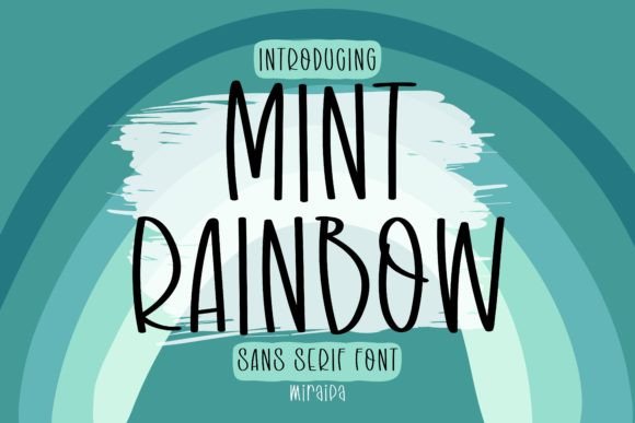 Mint Rainbow Typeface for Editorial Design