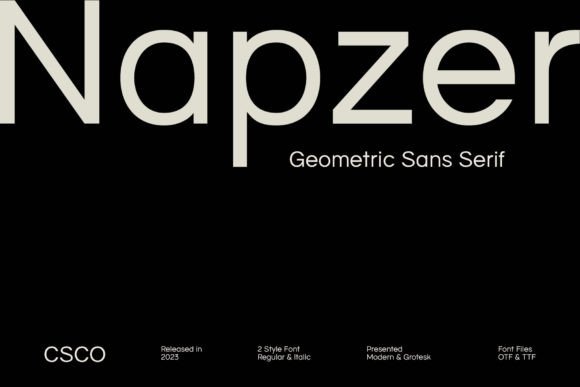 Napzer Font Review: A Modern Geometric Sans Serif