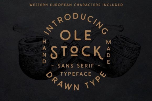 Ole Stock: A Vintage Hand-Drawn Sans Serif Font Review