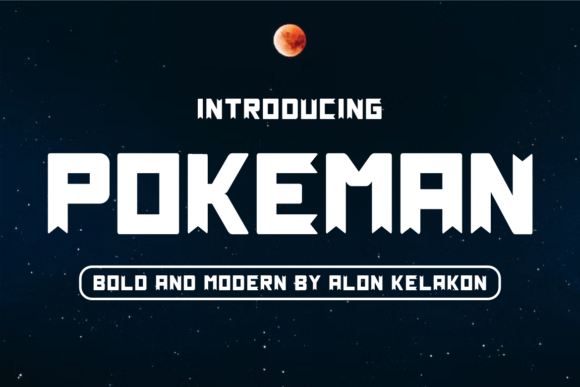 Pokeman Typeface for Bold Brand Identity