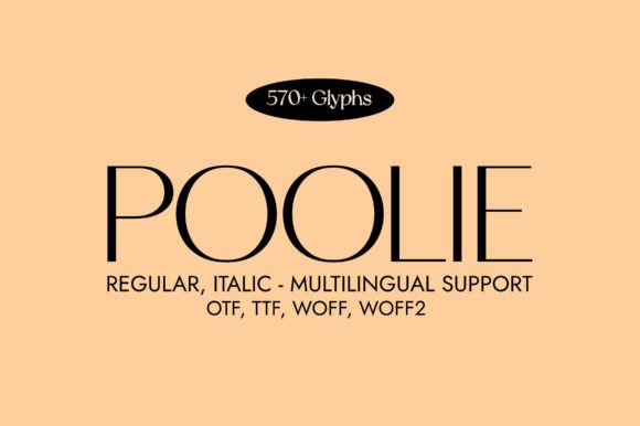 Poolie: A Modern Sans Serif Typeface for Clear Campaigns