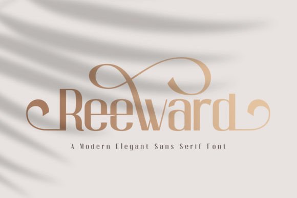 Reeward: An Elegant Sans Serif Typeface for Editorial Design