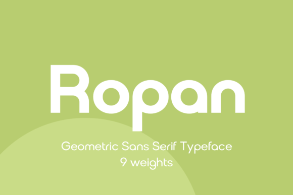 Ropan Font Review: Modern Geometric Sans Serif