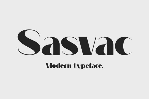 Sasvac: The Modern Sans Serif Font for Luxury Branding