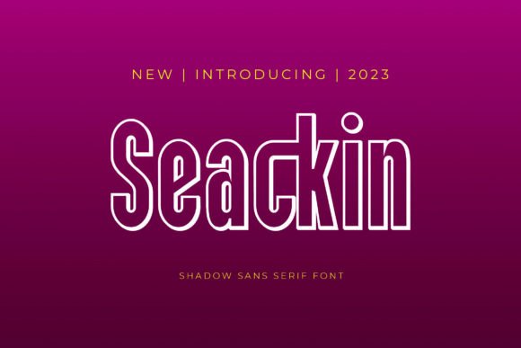 Seackin: A Shadow Sans Serif Typeface for Web Design