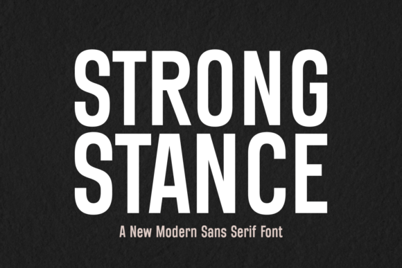 Strong Stance Typeface for Bold Web Design