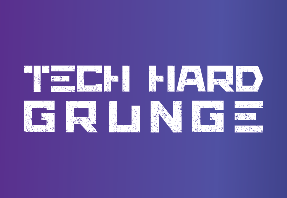 Tech Hard Grunge: A Bold Typeface for Digital Campaigns