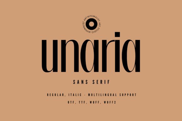 Unaria: A Minimalist Typeface for Modern Editorial Design