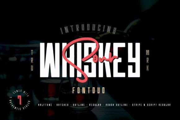 Whiskey Sour Typeface for Retro Branding