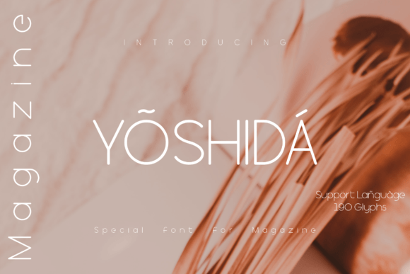 Yoshida Magazine: A Premium Sans Serif Typeface